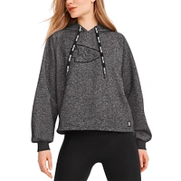 Sweat à capuche noir DKNY Sport pour femmes des Chiefs de Kansas City Debbie Dolman Raglan