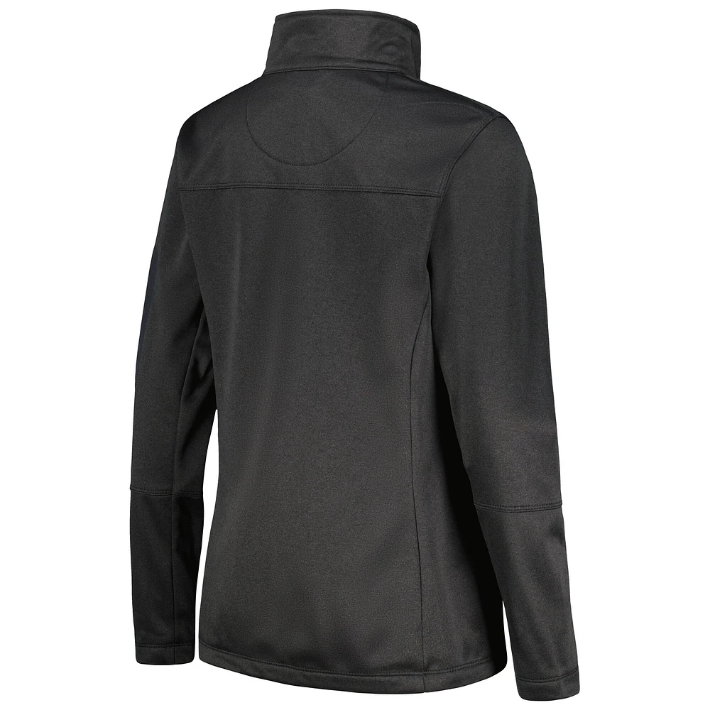 Dunbrooke Heather Black Veste à fermeture éclair complète pour femme Kansas City Chiefs Freestyle Teflon Shield