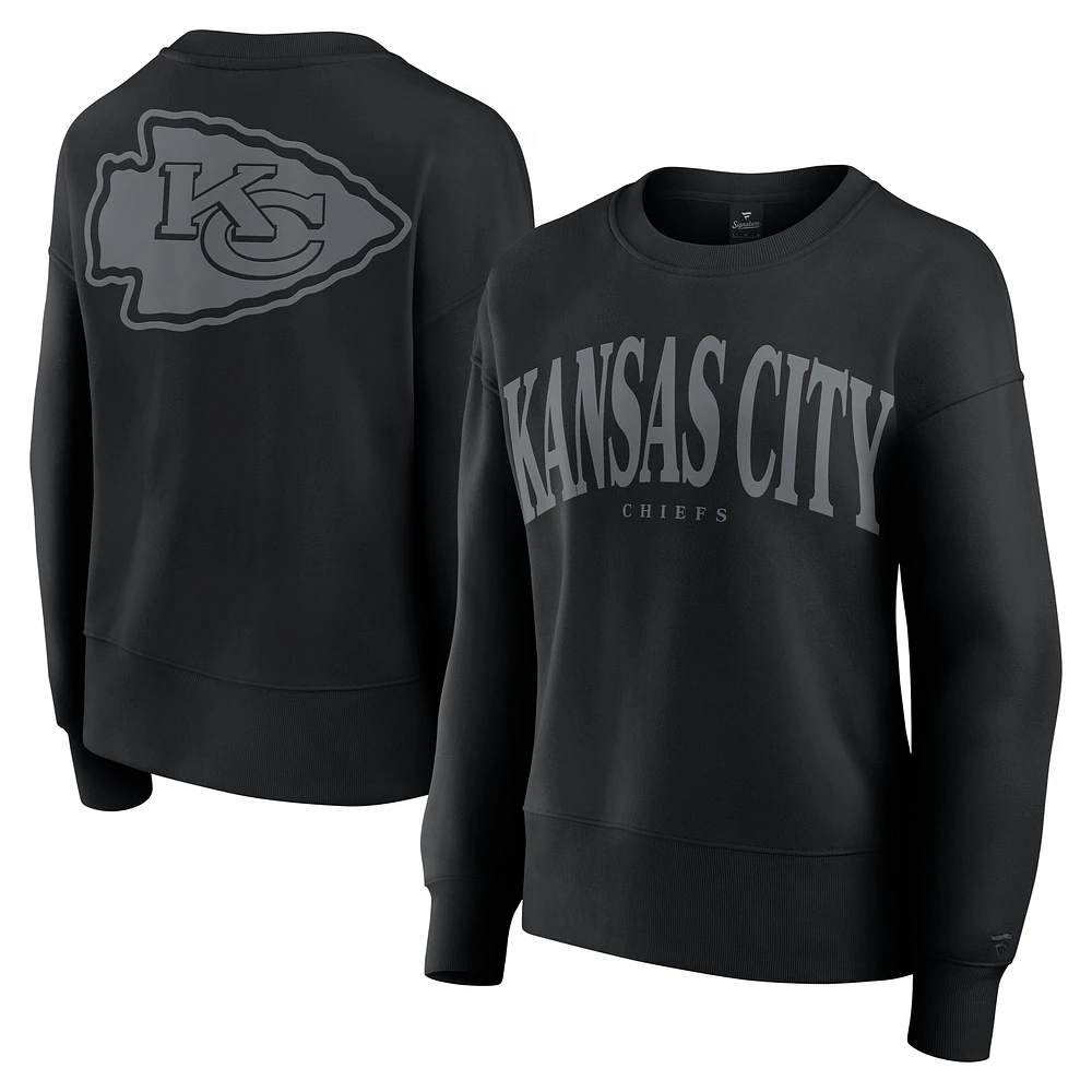 Sweat-shirt à capuche noir Fanatics pour femme Kansas City Chiefs Elements