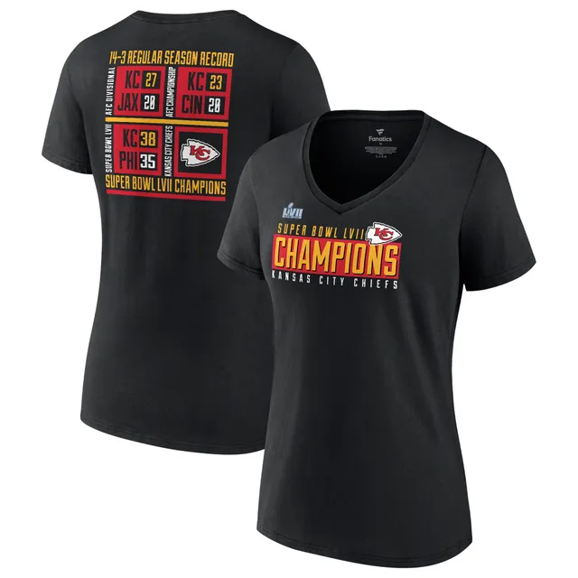 Men's Fanatics Branded Black Kansas City Chiefs vs. Tampa Bay Buccaneers  Super Bowl LV Matchup Play Clock T-Shirt