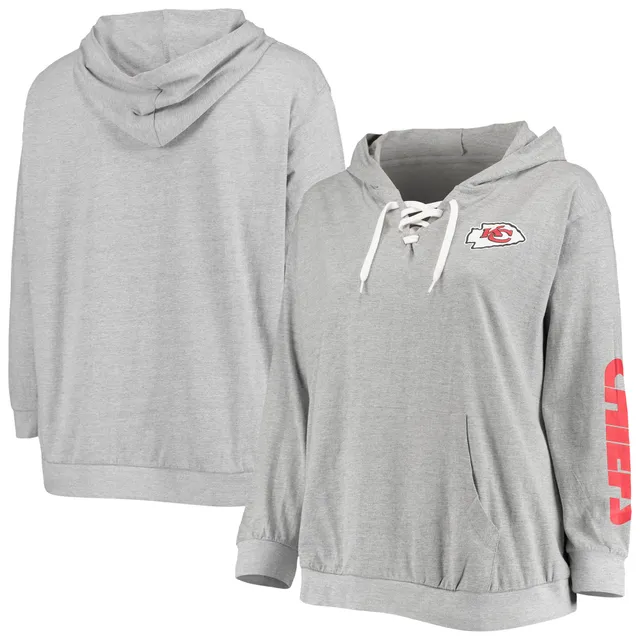 Women's '47 Oatmeal Kansas City Chiefs Harper Pullover Hoodie