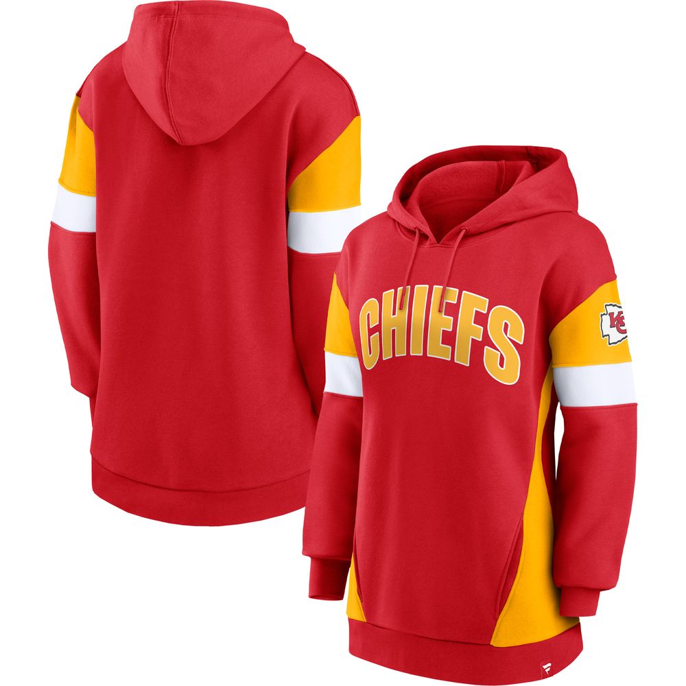 Kansas City Chiefs Womens Red Comfy Cord Hooded Sweatshirt