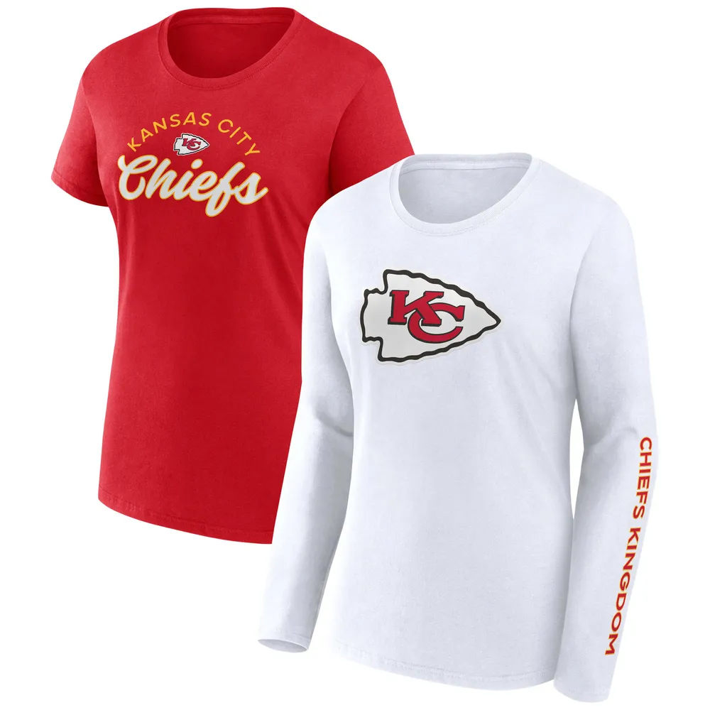 Women's Fanatics Branded Red Kansas City Chiefs Super Bowl LVII Champions  Lace-Up Long Sleeve T-Shirt