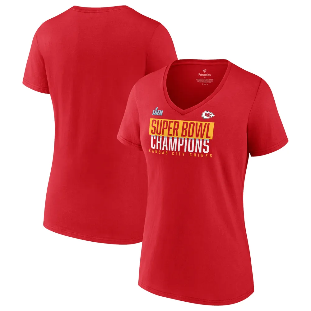 Fanatics Branded Red Kansas City Chiefs Super Bowl LVII Champions Ombre Long Sleeve T-Shirt