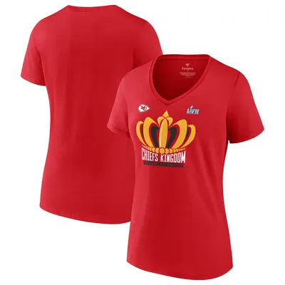Kansas City Chiefs Fanatics Branded Women's Super Bowl LVII Champions Hometown Last Standing V-Neck T-Shirt - Red
