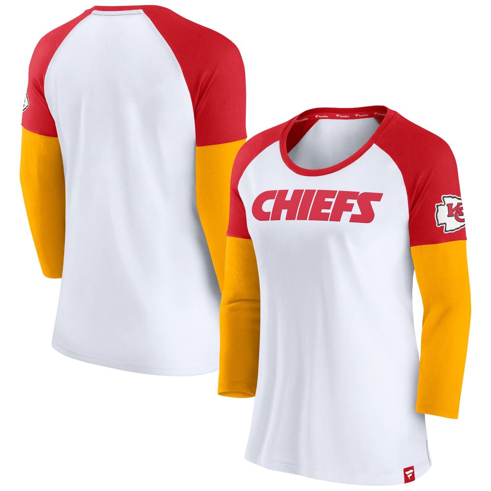 Kansas City Chiefs Sleepwear Shirt Red Yellow Shirt Raglan Sleeves Sof –  Shop Thrift World