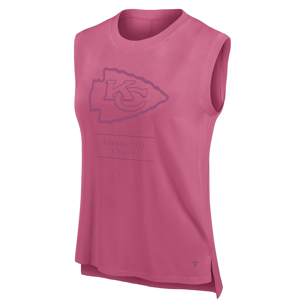 Women's Fanatics Pink Kansas City Chiefs Studio Embrace Tank Top