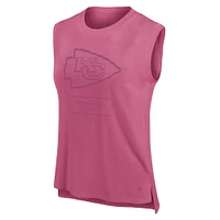 Women's Fanatics Pink Kansas City Chiefs Studio Embrace Tank Top