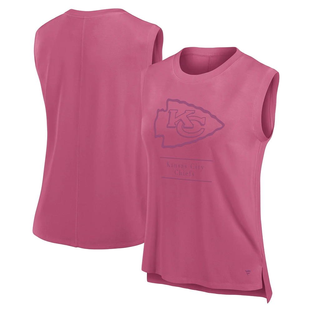 Women's Fanatics Pink Kansas City Chiefs Studio Embrace Tank Top