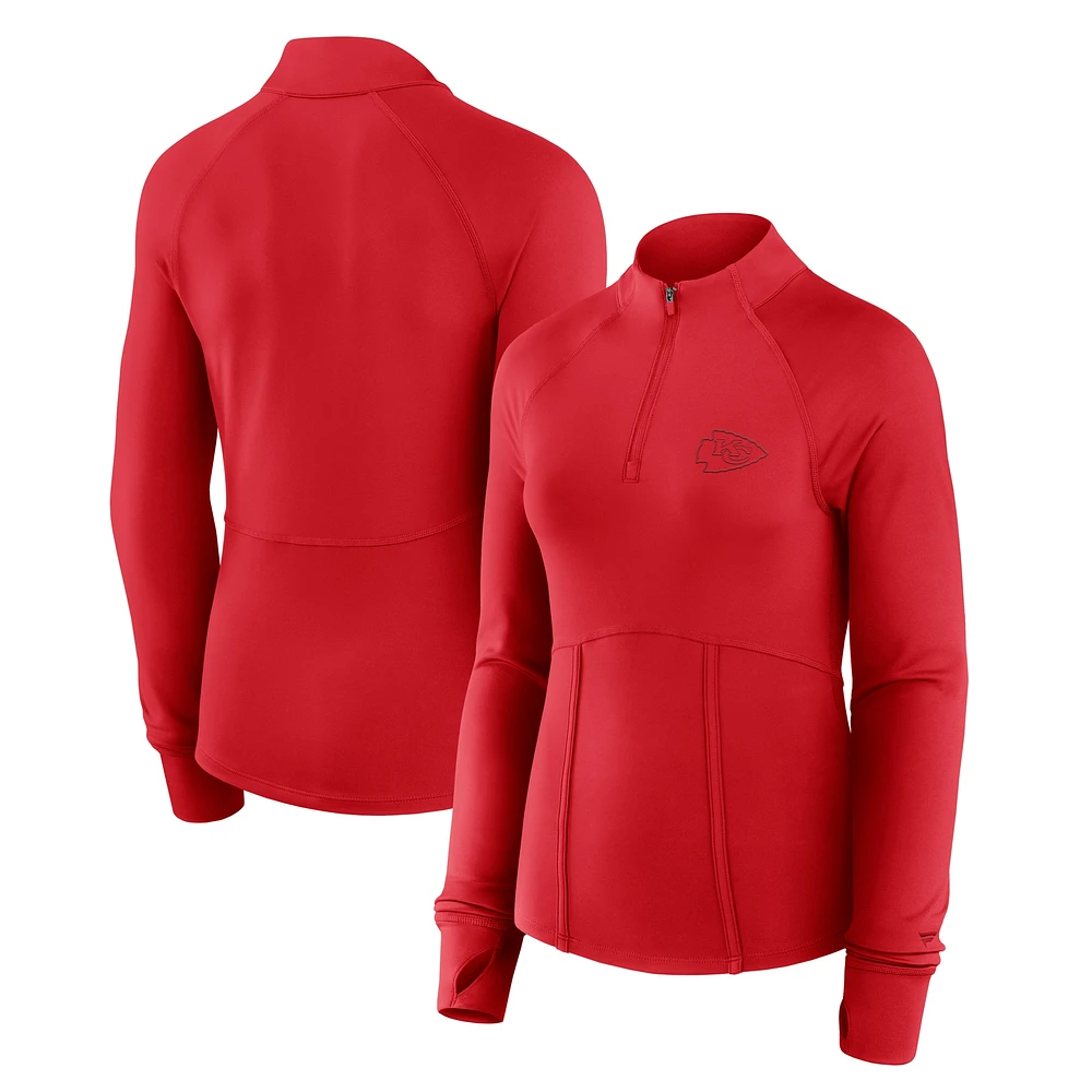 Women's Fanatics  Red Kansas City Chiefs Elements Quarter-Zip Jacket