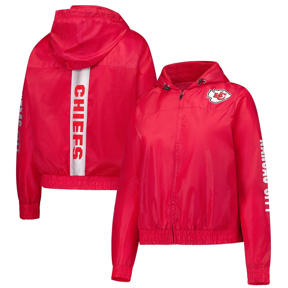 Veste à capuche entièrement zippée pour femme Fanatics Red Kansas City Chiefs