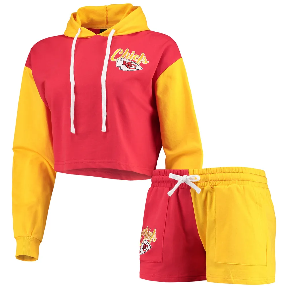 Kansas City Chiefs Color Block Men's Nike NFL Pullover Hoodie.