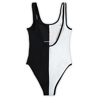 Women's G-III 4Her by Carl Banks Black/White Kansas City Chiefs Last Stand One-Piece Swimsuit