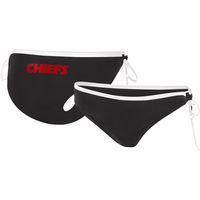 Women's G-III 4Her by Carl Banks Black Kansas City Chiefs Logo Perfect Match - Bikini Bottom