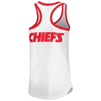 Débardeur blanc à dos nageur Tater G-III 4Her par Carl Banks pour femmes des Chiefs de Kansas City
