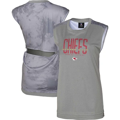 Débardeur sans sueur Kansas City Chiefs gris pour femme