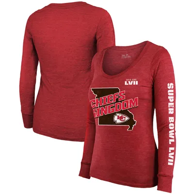 Lids Kansas City Chiefs Fanatics Branded Women's Super Bowl LVII Strategy  Tri-Blend T-Shirt - Heather Charcoal