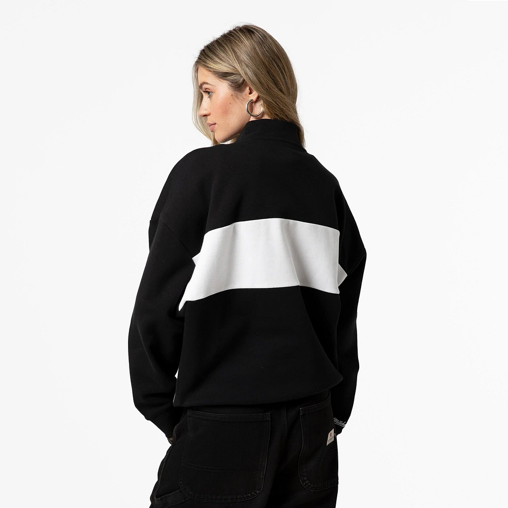 Veste zippée quart de tour noire pour femme Mitchell & Ness Kansas City Chiefs