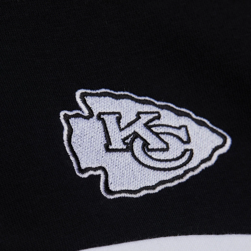 Veste zippée quart de tour noire pour femme Mitchell & Ness Kansas City Chiefs