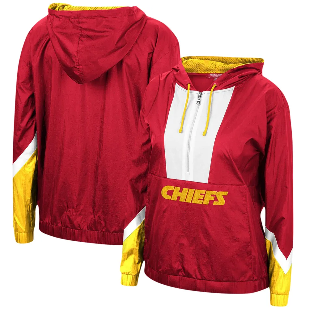 Lids Kansas City Chiefs Tommy Hilfiger Women's Staci Half-Zip Hoodie  Windbreaker Jacket - White/Gold