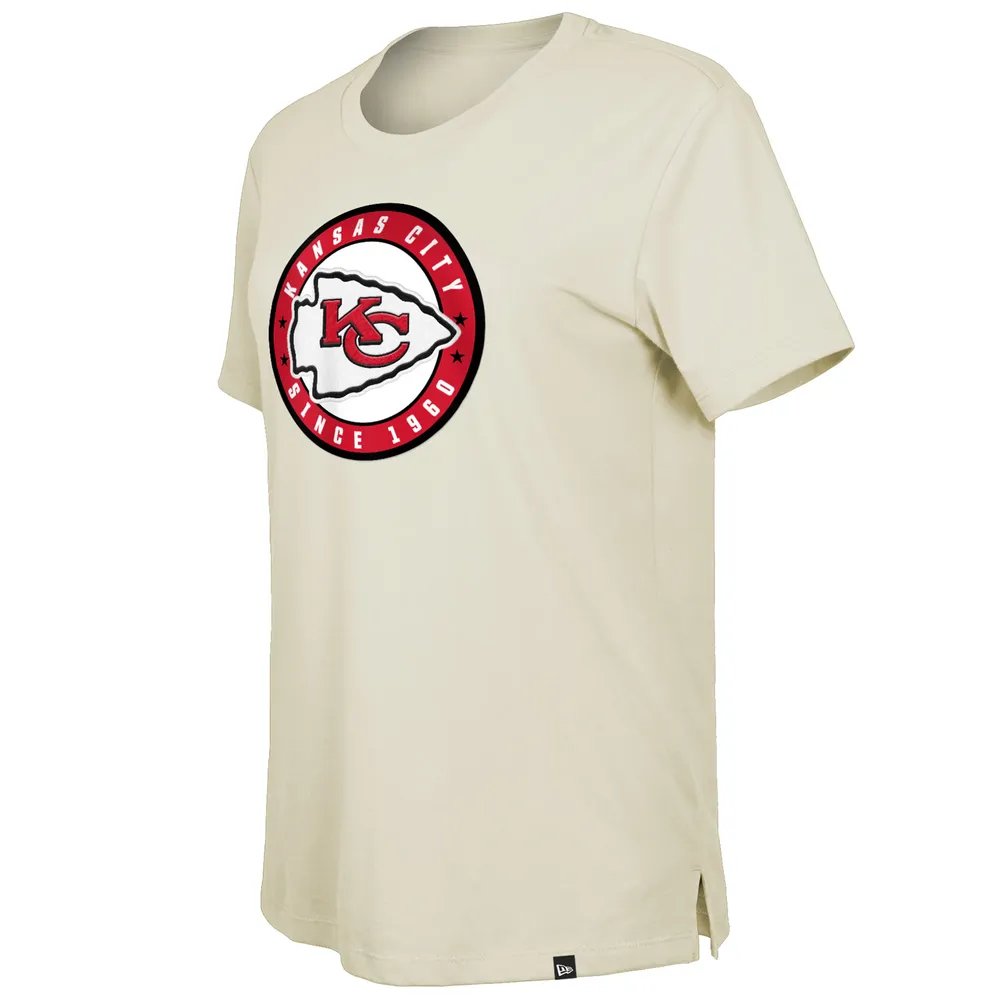 T-shirt New Era crème Kansas City Chiefs 2023 NFL Draft pour femme