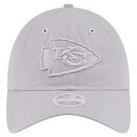 Women's New Era Gray Kansas City Chiefs Color Pack 9TWENTY Adjustable Hat