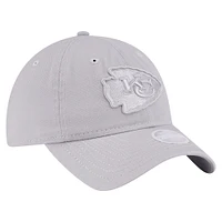 Women's New Era Gray Kansas City Chiefs Color Pack 9TWENTY Adjustable Hat