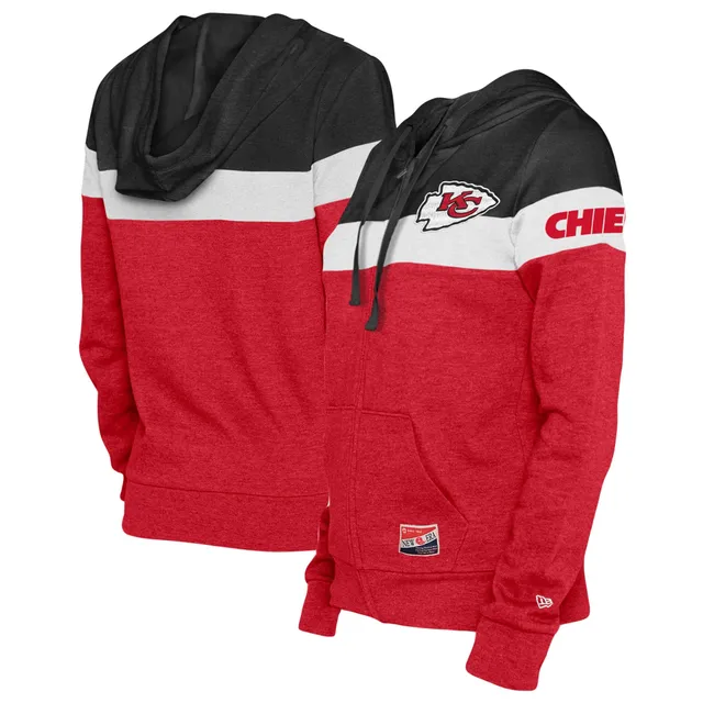 Girls Youth New Era Red Kansas City Chiefs Full-Zip Hoodie Size: Small