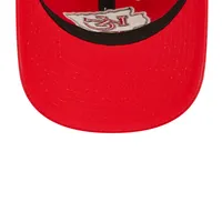 Youth New Era Red Kansas City Chiefs 2022 Sideline Adjustable 9TWENTY Hat