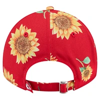Women's New Era Red Kansas City Chiefs Adventure Sunflower 9TWENTY Adjustable Hat