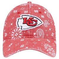 Women's New Era Red Kansas City Chiefs Paisley 9TWENTY Adjustable Hat