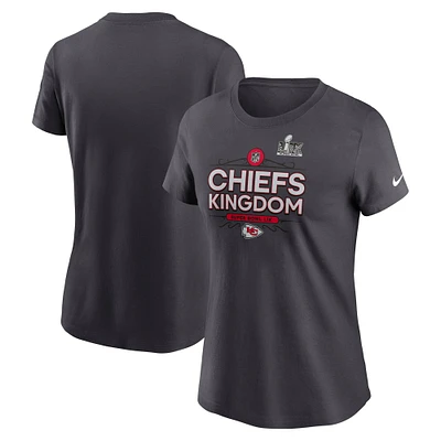 Women's Nike Anthracite Kansas City Chiefs Super Bowl LIX Local T-Shirt