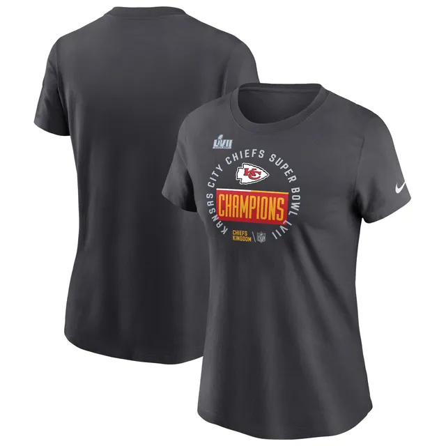 Men's Nike Gray Kansas City Chiefs Super Bowl LVII Champions Locker Room Trophy Collection T-Shirt Size: Extra Large