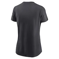 T-shirt de mode locale Nike anthracite pour femmes des Chiefs Kansas City Super Bowl LVIII