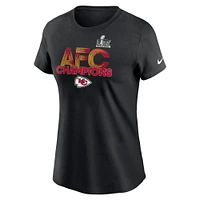 Women's Nike Black Kansas City Chiefs 2024 AFC Champions T-Shirt