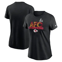 Women's Nike Black Kansas City Chiefs 2024 AFC Champions T-Shirt