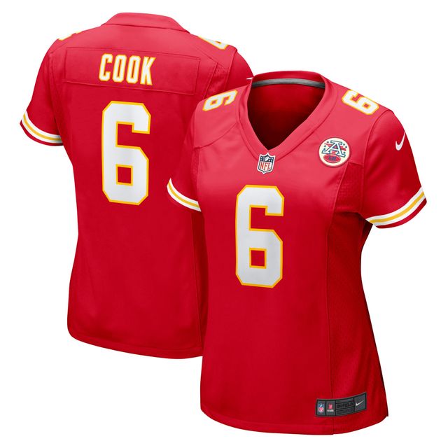 Maillot Nike Bryan Cook pour femme, rouge, joueur de match des Chiefs Kansas City