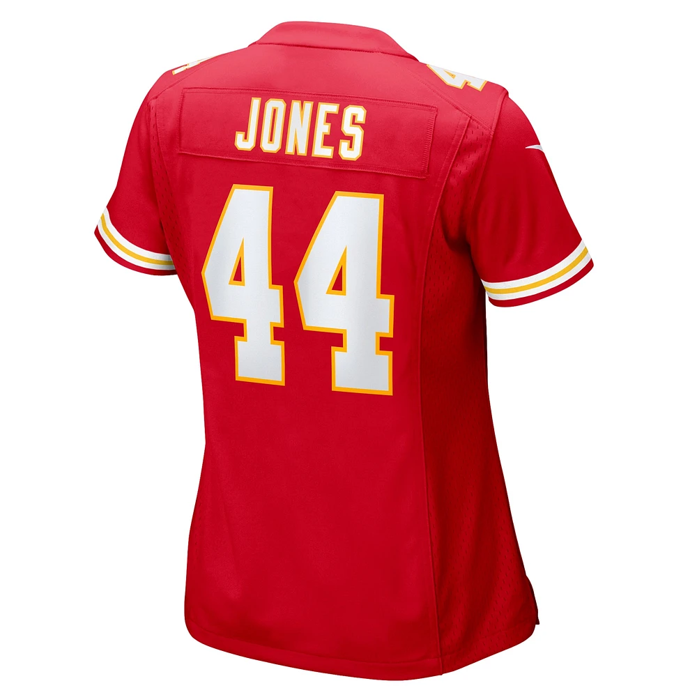 Maillot de match Nike Cam Jones rouge Kansas City Chiefs pour femme