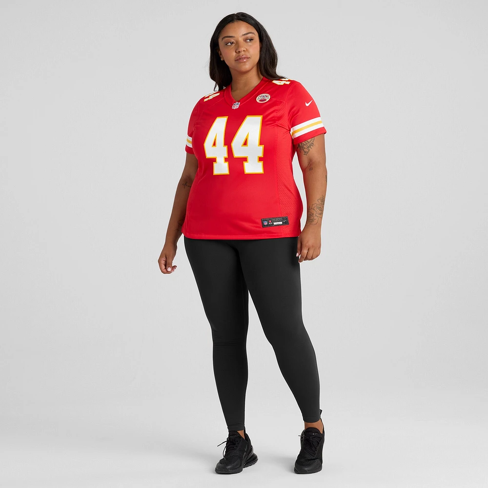 Maillot de match Nike Cam Jones rouge Kansas City Chiefs pour femme