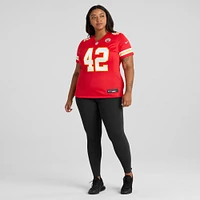 Maillot de match Nike Carson Steele rouge Kansas City Chiefs pour femme