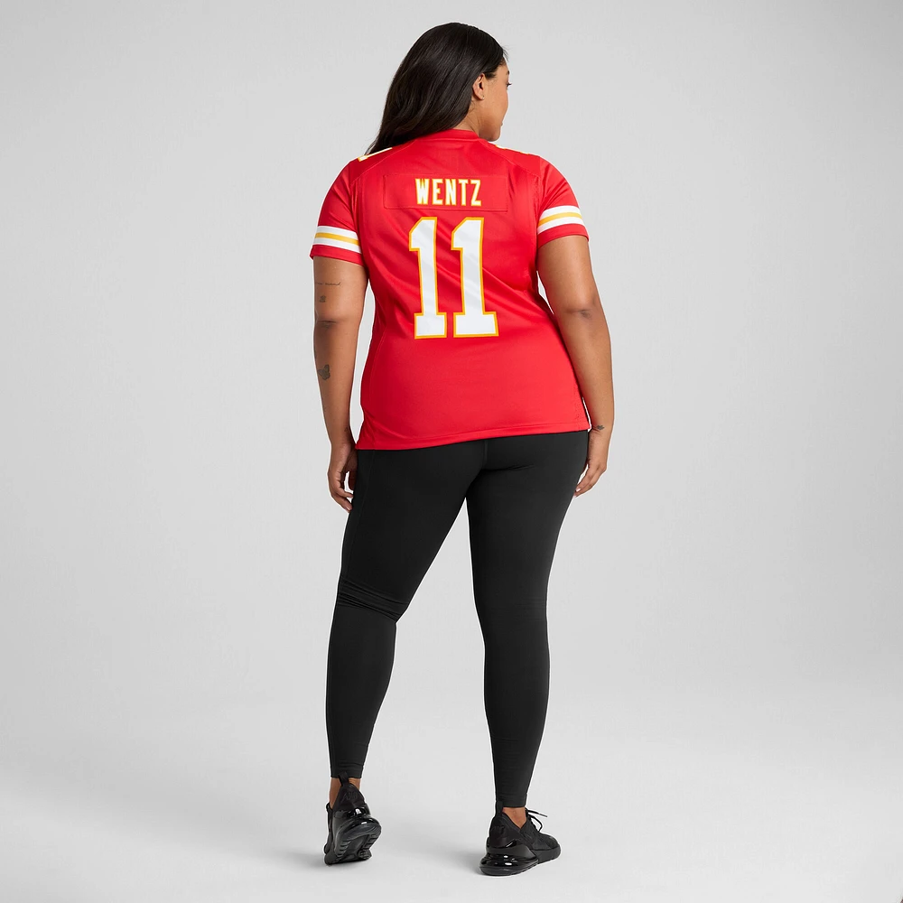 Maillot de match Nike Carson Wentz rouge Kansas City Chiefs pour femme