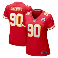 Maillot de joueur match Nike Charles Omenihu des Chiefs Kansas City pour femme, rouge