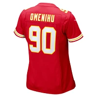 Maillot de joueur match Nike Charles Omenihu des Chiefs Kansas City pour femme, rouge