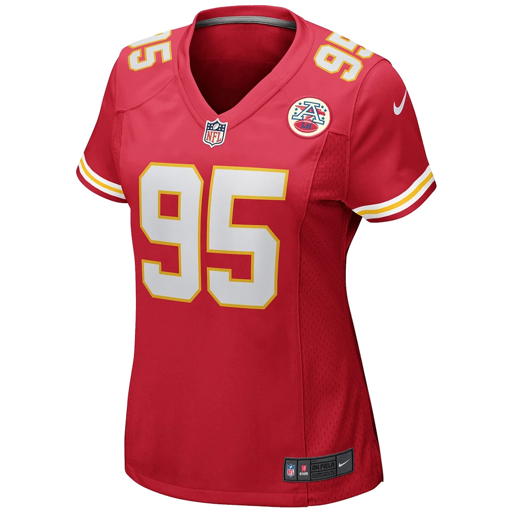 Maillot de match Nike Chris Jones des Chiefs Kansas City pour femme, rouge