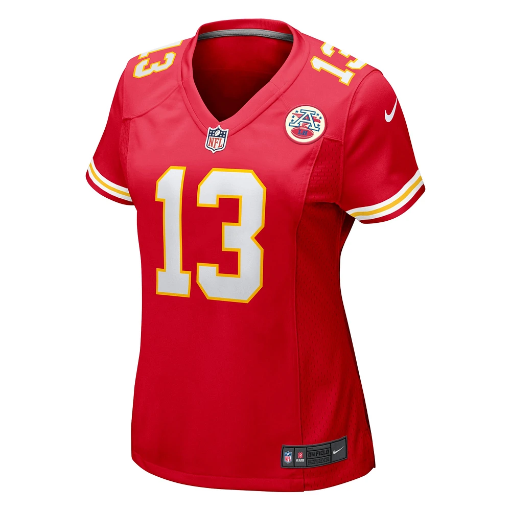 Maillot de match Nike Chris Oladokun des Chiefs Kansas City pour femme, rouge