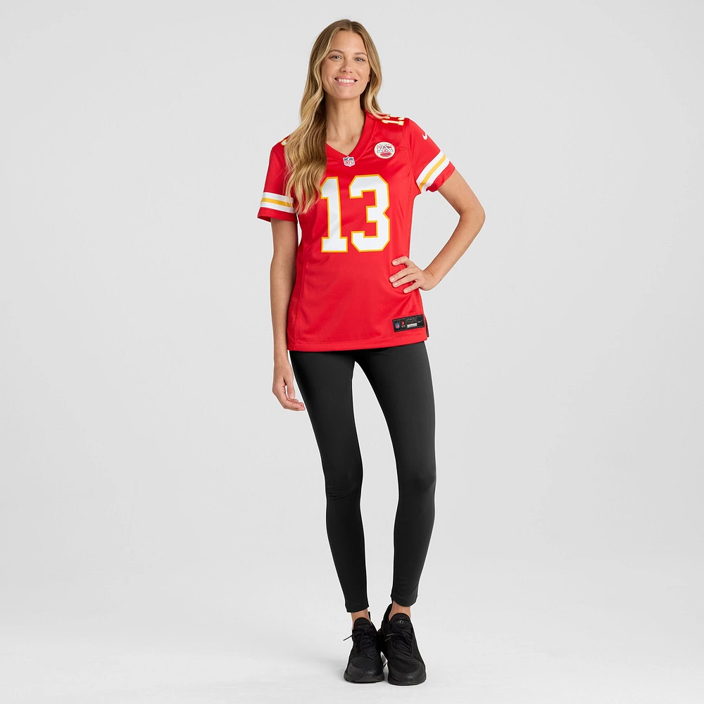 Maillot de match Nike Chris Oladokun des Chiefs Kansas City pour femme, rouge