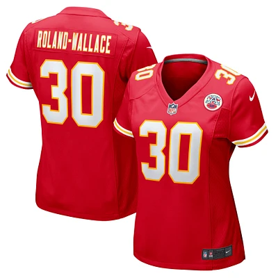 Maillot de match Nike Chris Roland-Wallace rouge Kansas City Chiefs pour femme