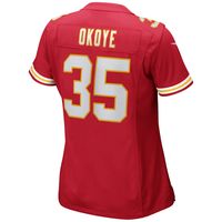 Women's Nike Christian Okoye Red Kansas City Chiefs Game Retired Player Jersey