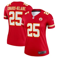 Haut Nike Clyde Edwards-Helaire rouge pour femme, joueur légendaire des Kansas City Chiefs