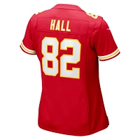 Maillot de match joueur retraité Nike Dante Hall pour femme, rouge des Kansas City Chiefs